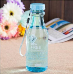 Portable 550mL BPA Free Leakproof Unbreakable Travel My Drink Water Bottle Yoga  Running Camping Outdoor Biking Sport