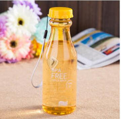 Portable 550mL BPA Free Leakproof Unbreakable Travel My Drink Water Bottle Yoga  Running Camping Outdoor Biking Sport