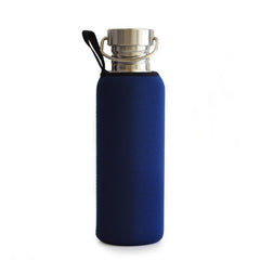 Brushed Stainless Steel Sports Water Bottle Flask with Sleeve for Travel Camping Hiking Cycling Fishing Yoga 750mL 25oz