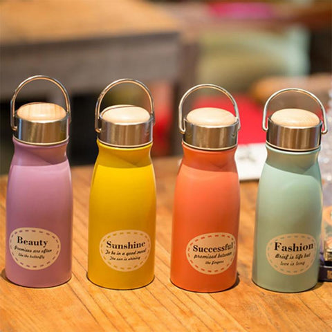Stylish Candy Color Water Bottle Unbreakable Water Bottles Portable Leak-proof Kettles Yoga Gym Bottle Cups  45