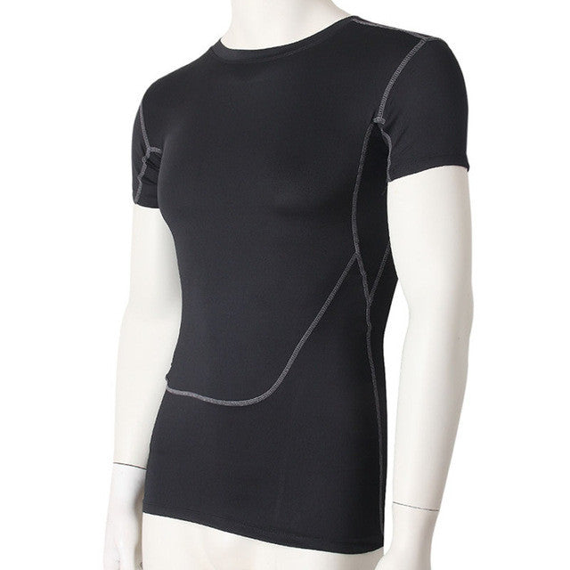 T Shirt Long Sleeve Sport Set Sleepwear Quick Dry Slim Fit Fitness For Men Top Sexy Tops Tees Hygroscopic 2016 New Tight Elastic