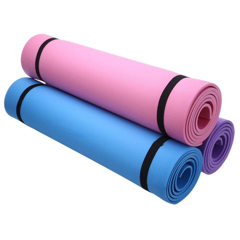 68 x 24 inches 3 colors optionsYoga Mat Exercise Pad 6MM Thick Non-slip Gym Fitness Pilates Supplies